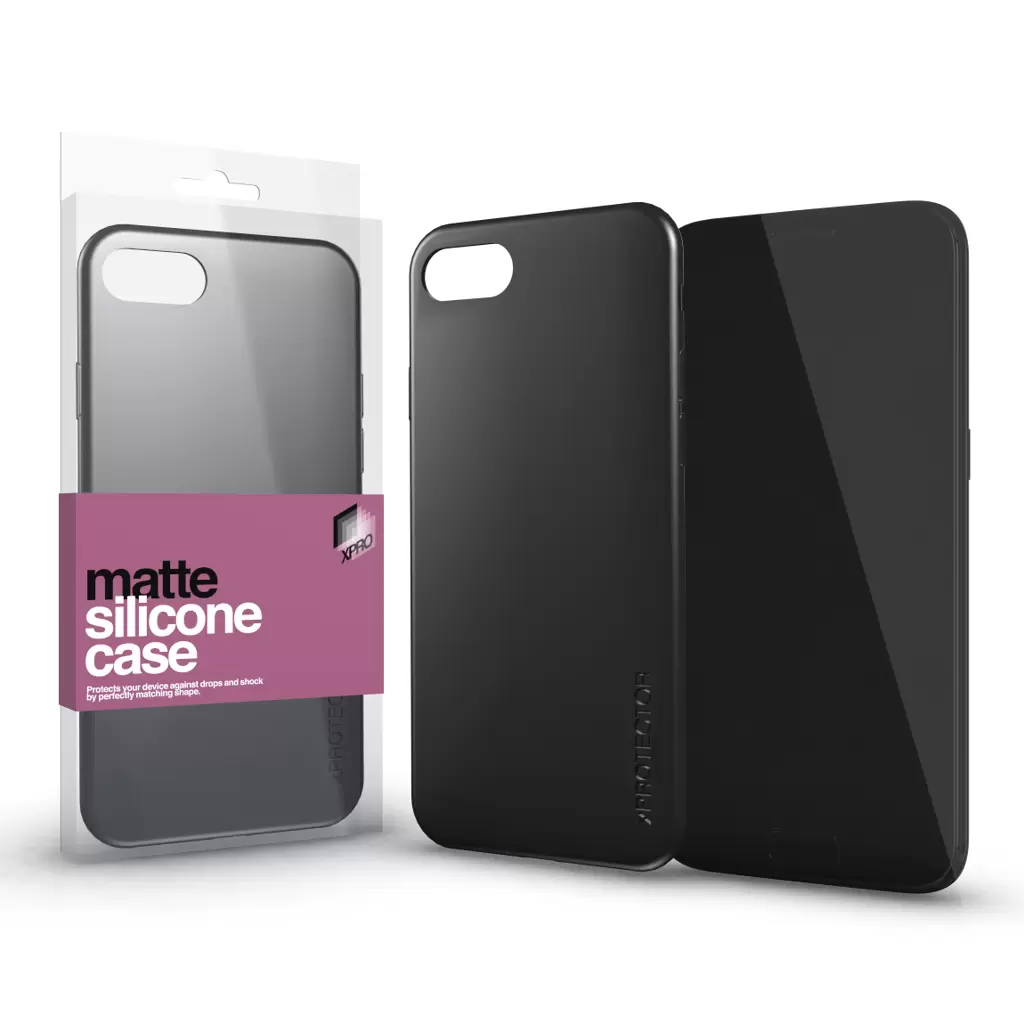 XPRO™ Szilikon matte tok ultravékony fekete Samsung A12 készülékhez XPRO CASE MATT SZILIKON TOK
