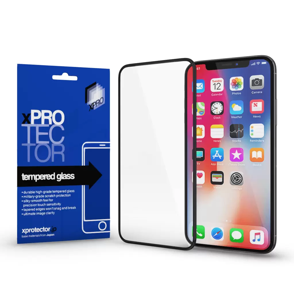 XPRO™ Tempered Glass 0.33 Full 3D Black kijelzővédő üveg / üvegfólia Huawei P40 Lite E készülékhez TELJES FELÜLETEN TAPADÓ EDZETT ÜVEG FEKETE KERETTEL